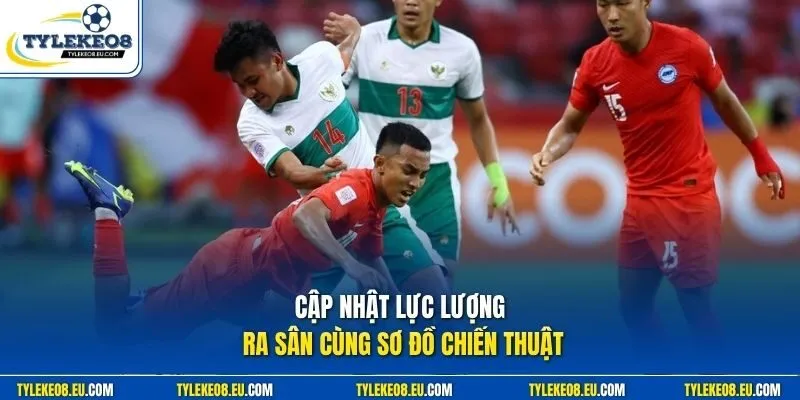 Cập nhật lực lượng ra sân cùng sơ đồ chiến thuật
