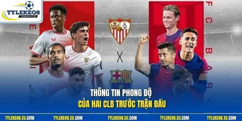 Thông tin phong độ của hai CLB trước trận đấu