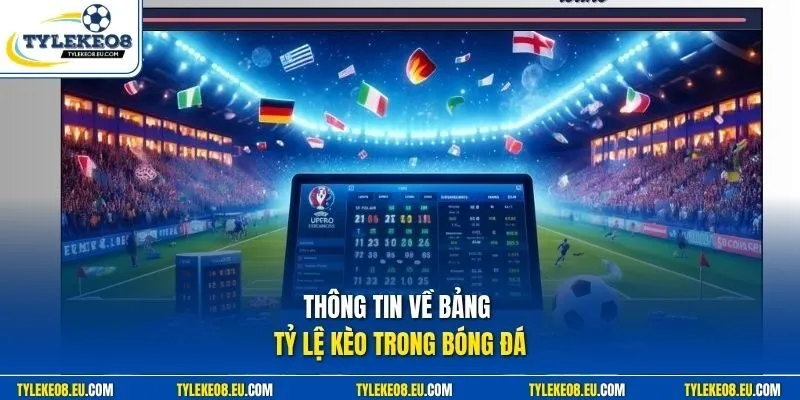Thông tin về bảng tỷ lệ kèo trong bóng đá